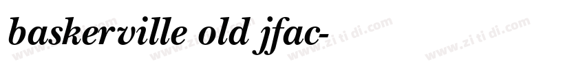 baskerville old jfac字体转换